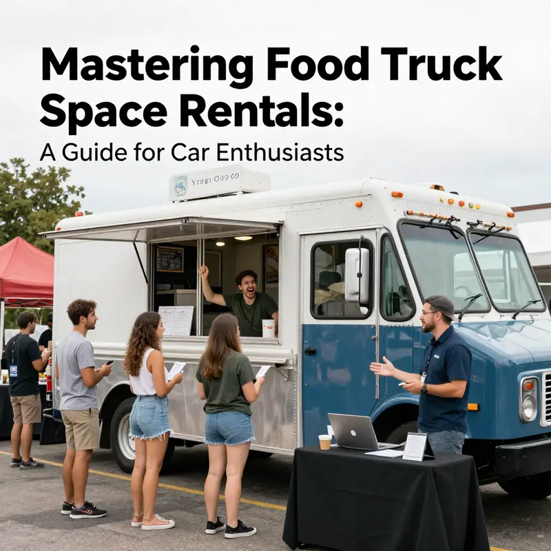 A food truck strategically located near a classic car show, attracting car enthusiasts and food lovers.