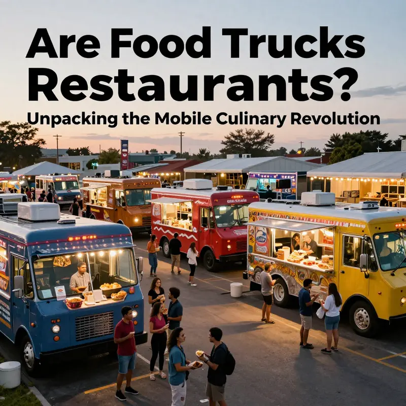 A diverse group of food trucks at a bustling event, highlighting the lively atmosphere of mobile dining and community interaction.