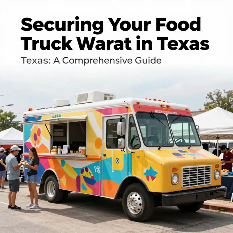 A bustling food truck scene at a street fair in Texas, with customers enjoying their meals.