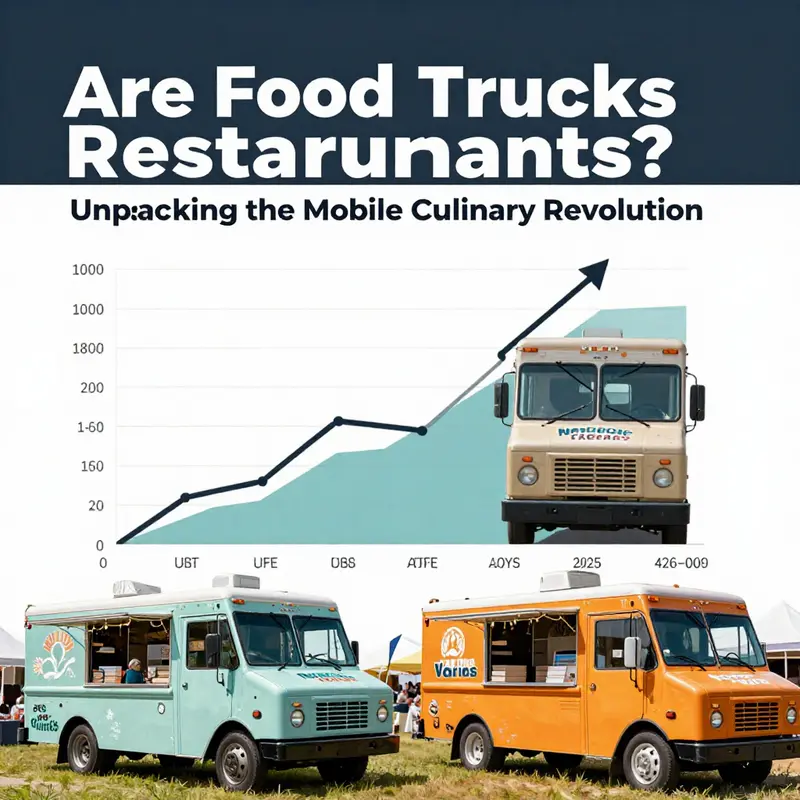 A lively food truck scene that embodies the essence of mobile dining as a legitimate restaurant alternative.