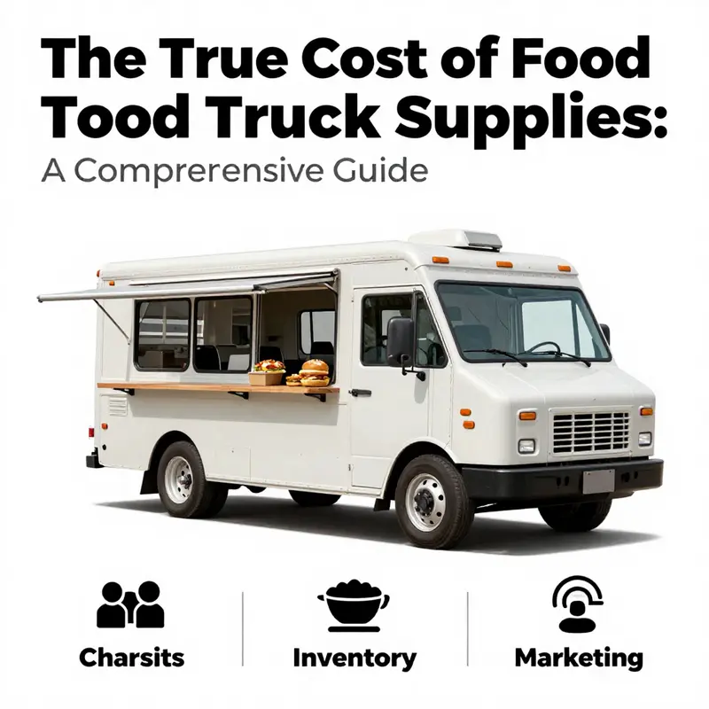 Detailed costs breakdown of a food truck supplies.