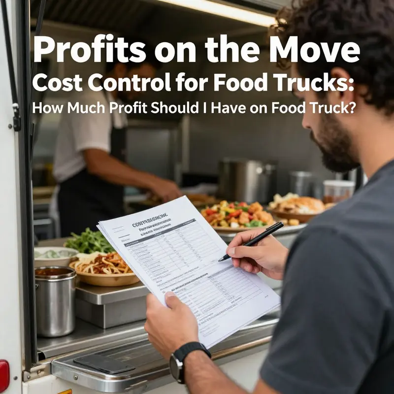 Visual representation of food truck profit expectations in an urban setting.