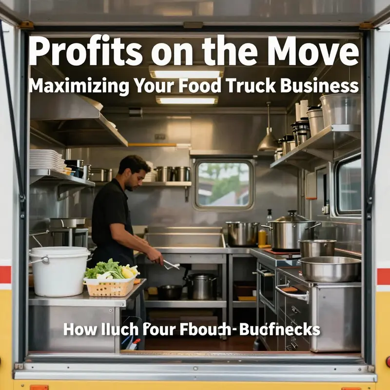 Visual representation of food truck profit expectations in an urban setting.