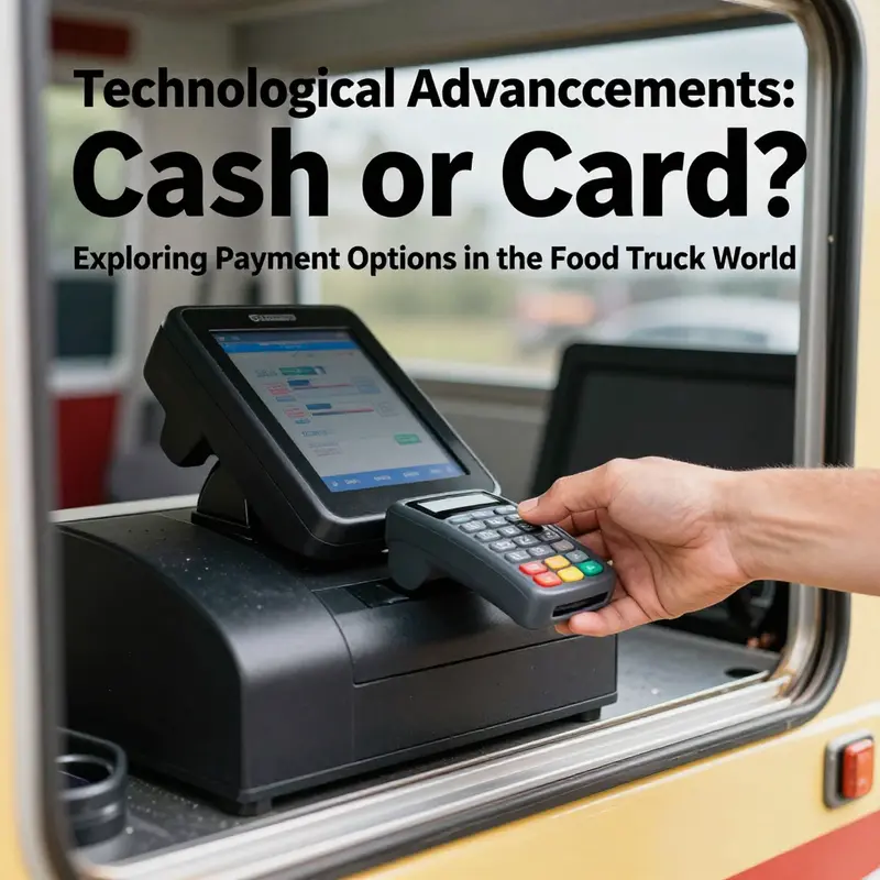 Traditional cash transactions at a lively food truck festival.