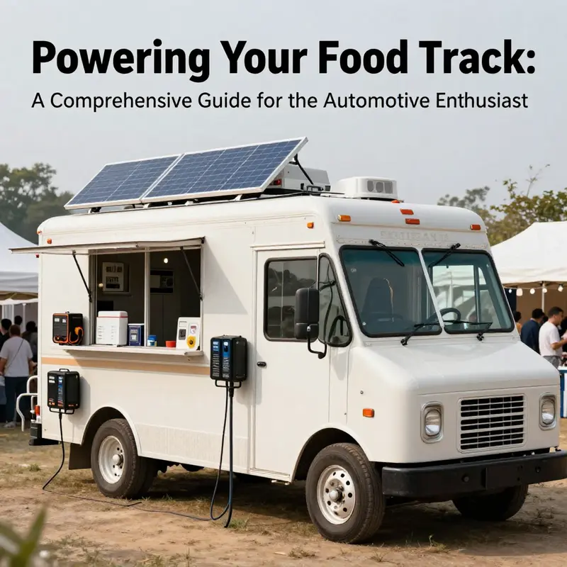 Various power supply options for food trucks, ensuring reliability during events.