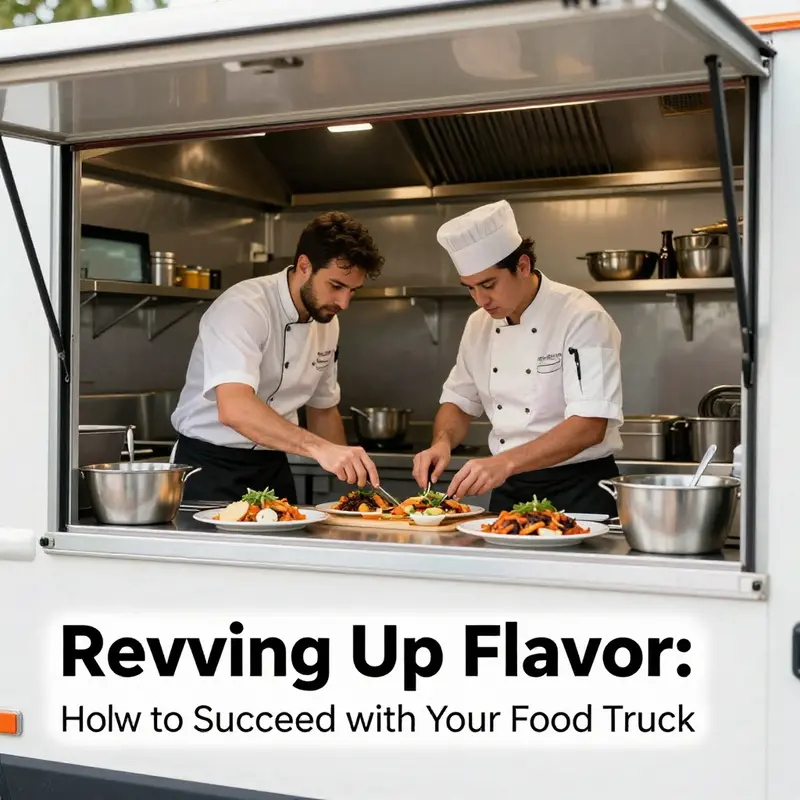 A food truck with a unique automotive theme attracting customers at a car show.