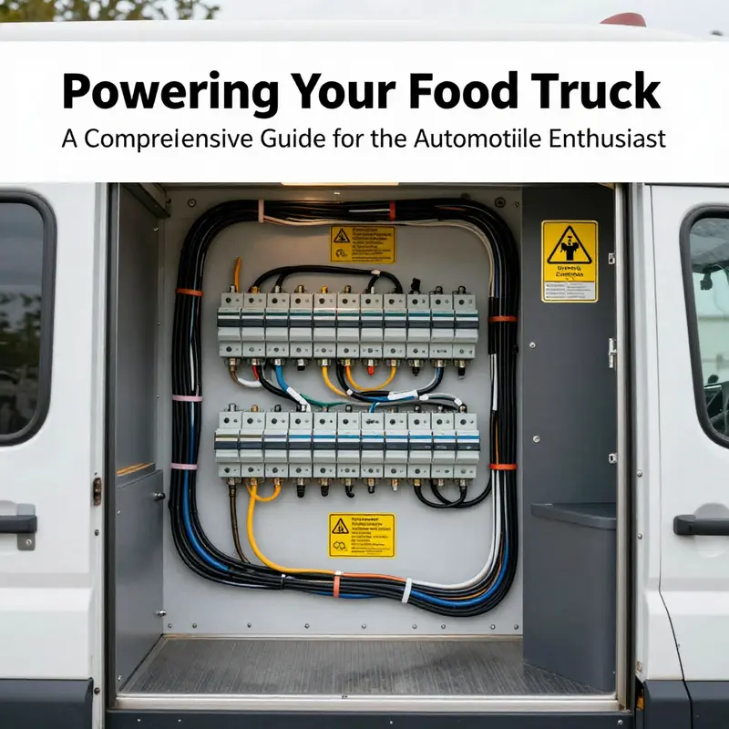 Various power supply options for food trucks, ensuring reliability during events.