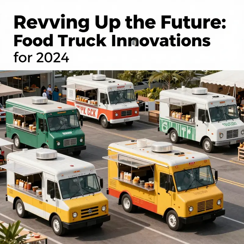 A vibrant and diverse array of food trucks showcasing the latest designs and culinary offerings.