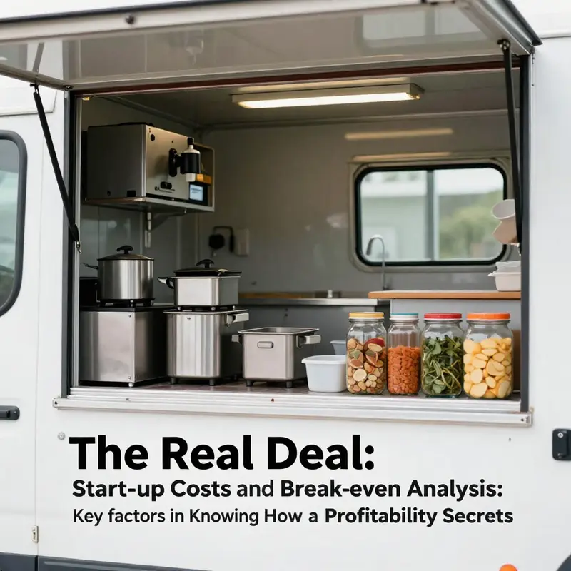 A food truck thriving in a busy location, illustrating the profit potential during peak hours.