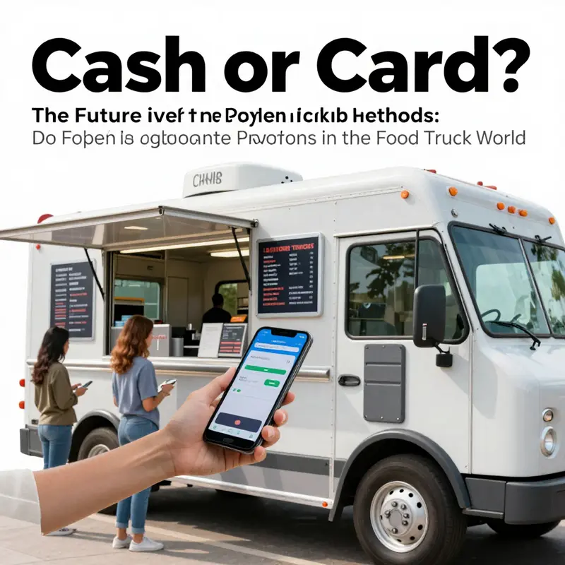 Traditional cash transactions at a lively food truck festival.