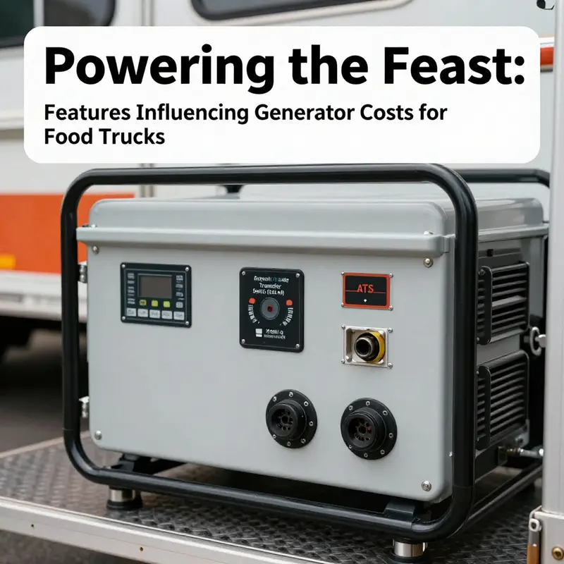 A comprehensive breakdown of the price ranges for different generator types suitable for food trucks.