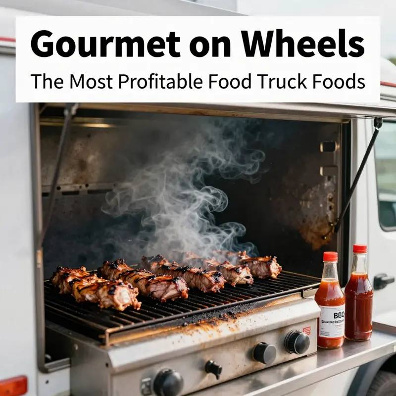 The quintessential food truck experience featuring gourmet burgers and crispy fries.