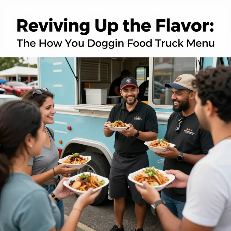 An overview of the vibrant How You Doggin food truck menu highlighting authentic Mexican dishes.