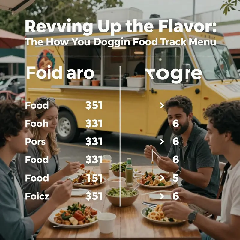 An overview of the vibrant How You Doggin food truck menu highlighting authentic Mexican dishes.