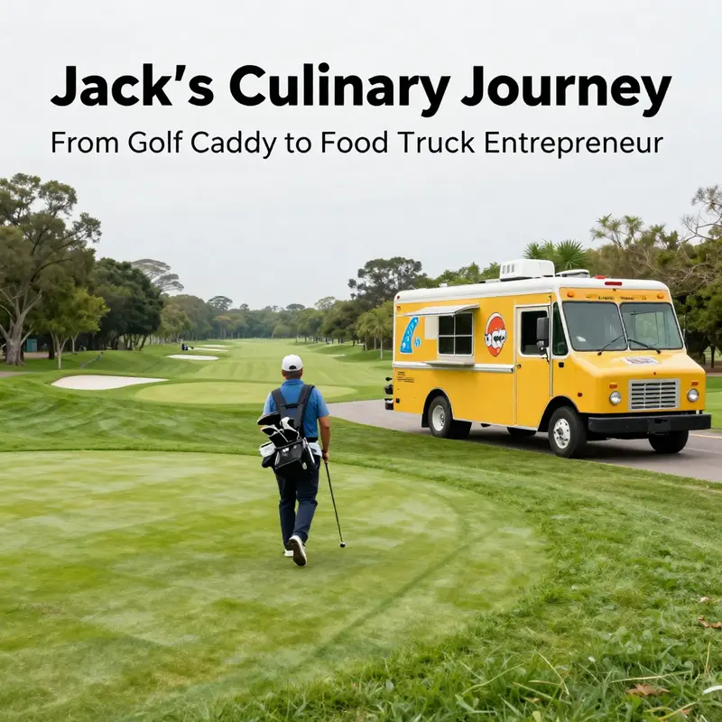 Jack’s dual journey: guiding golfers and serving delicious food.