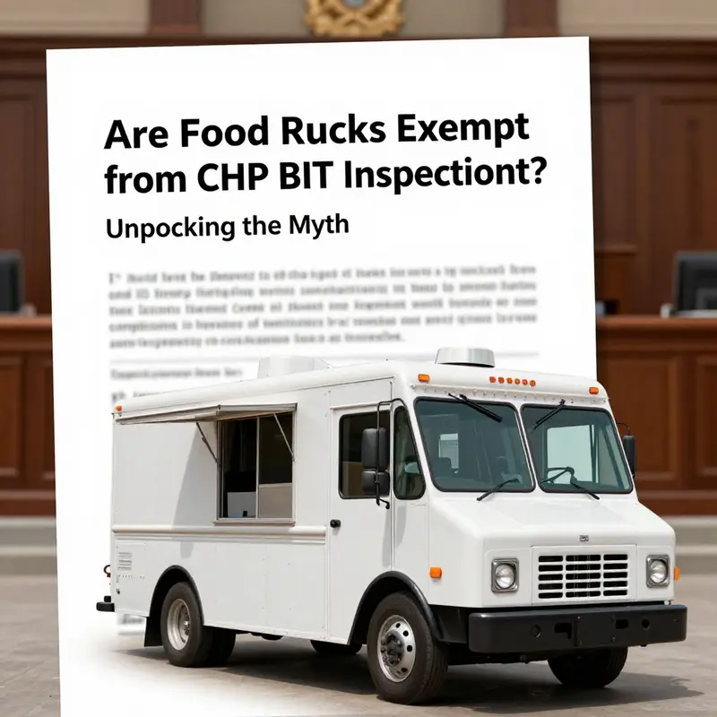 Overview of the role of CHP inspections in the food truck industry.