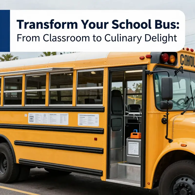 Navigate the essential legal requirements for converting a school bus into a food truck, including permits and inspections.