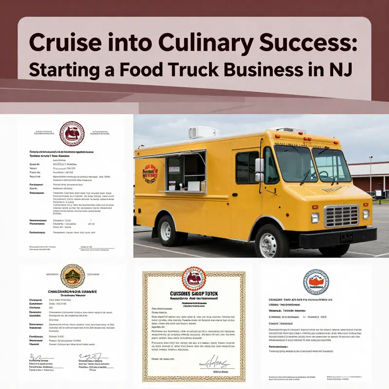 Workspace featuring the essential business plan for a food truck startup.