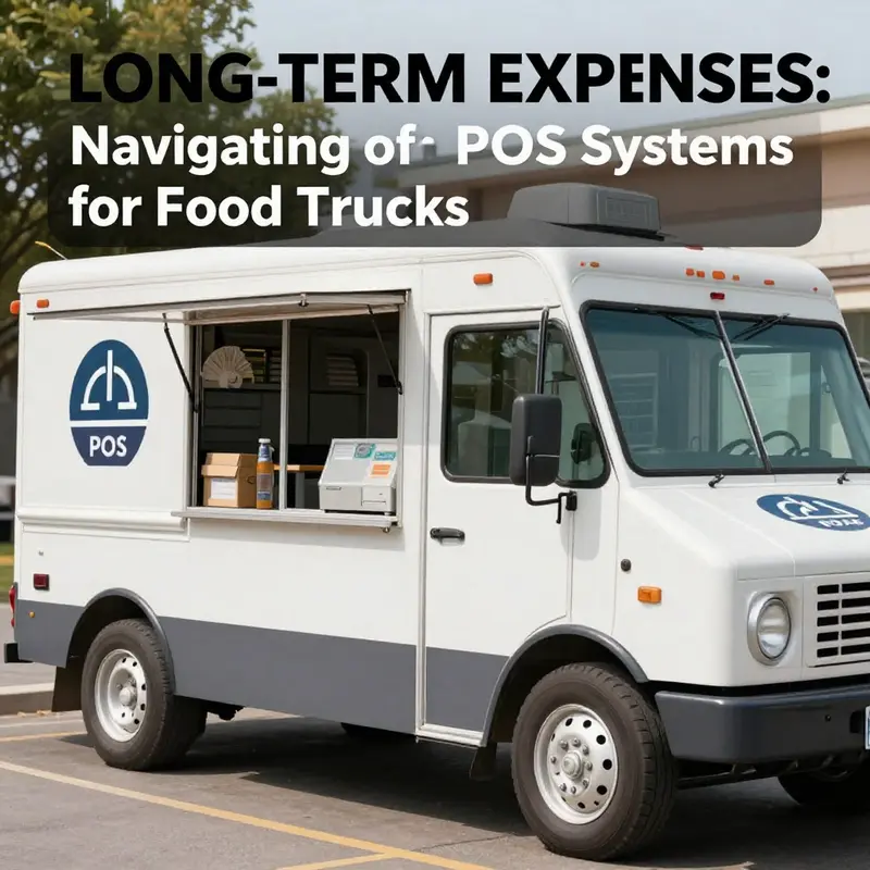 An infographic showcasing the breakdown of costs for food truck POS systems.