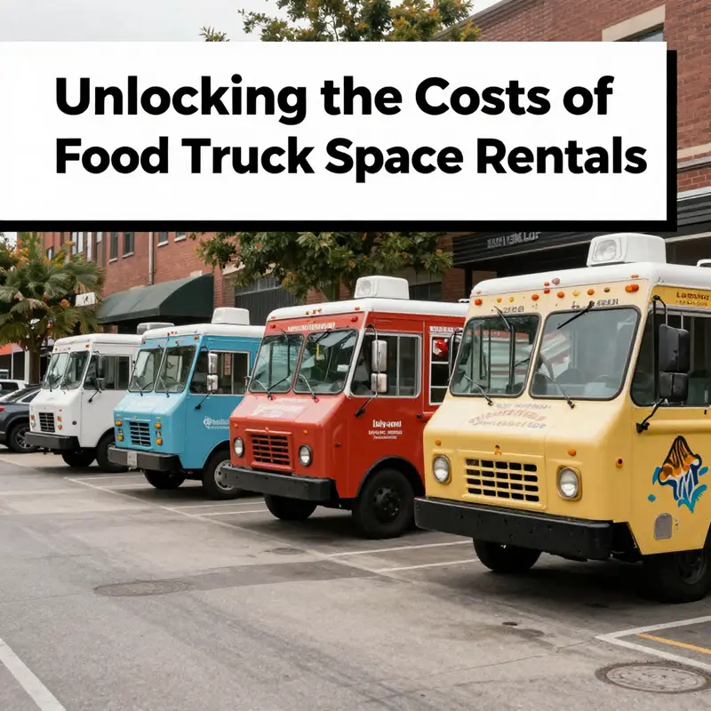 The diverse environments where food trucks operate showcase the variability in rental prices.
