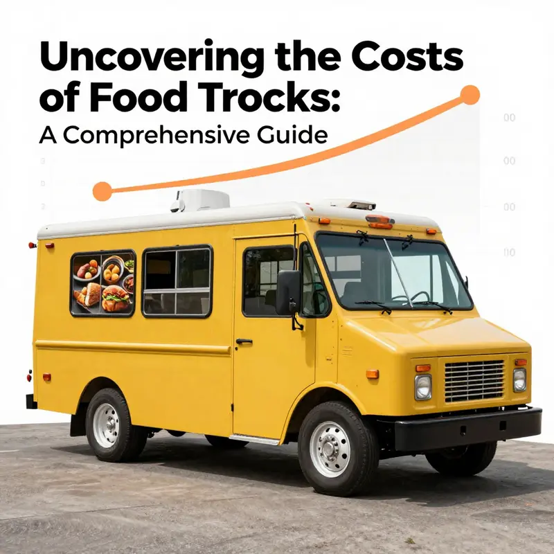 Overview of various food trucks available for purchase, emphasizing the diversity in price and design.