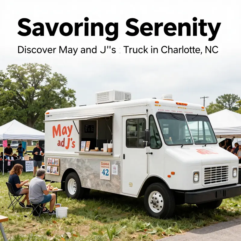 Experience the mouth-watering offerings of May and J’s Food Truck, showcasing their signature dishes.