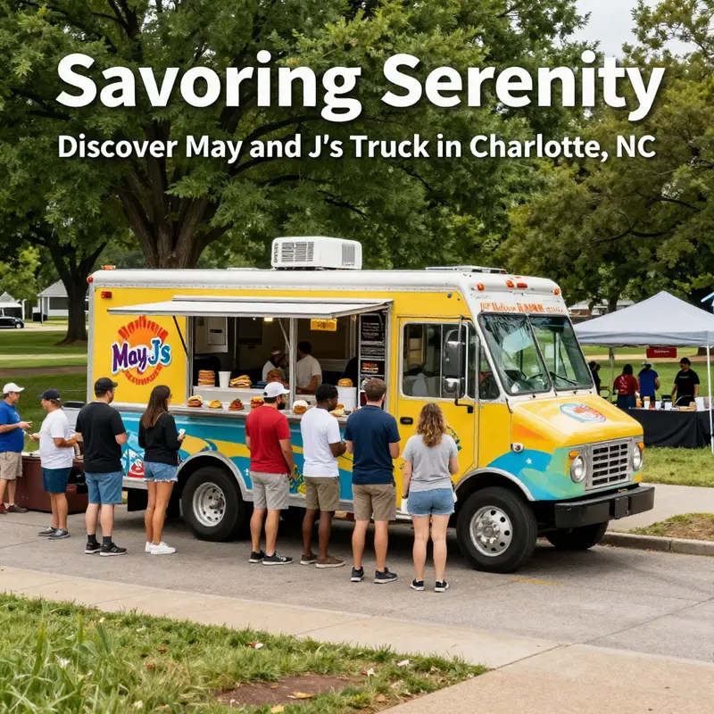 Experience the mouth-watering offerings of May and J’s Food Truck, showcasing their signature dishes.