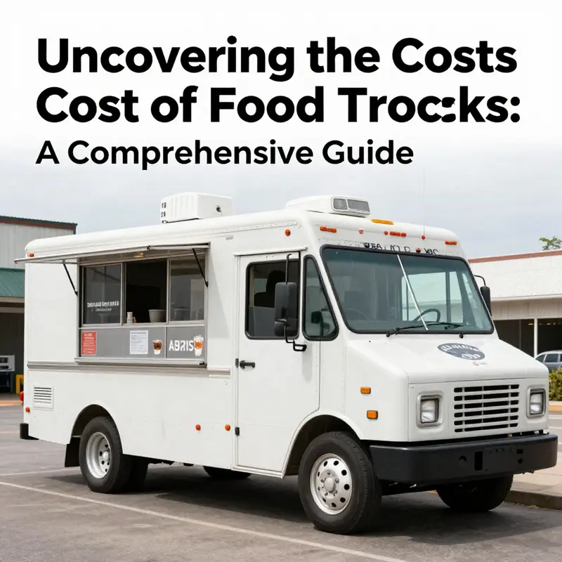 Overview of various food trucks available for purchase, emphasizing the diversity in price and design.
