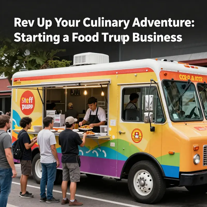 Detailed planning stages for your food truck business featuring menu and marketing strategies.