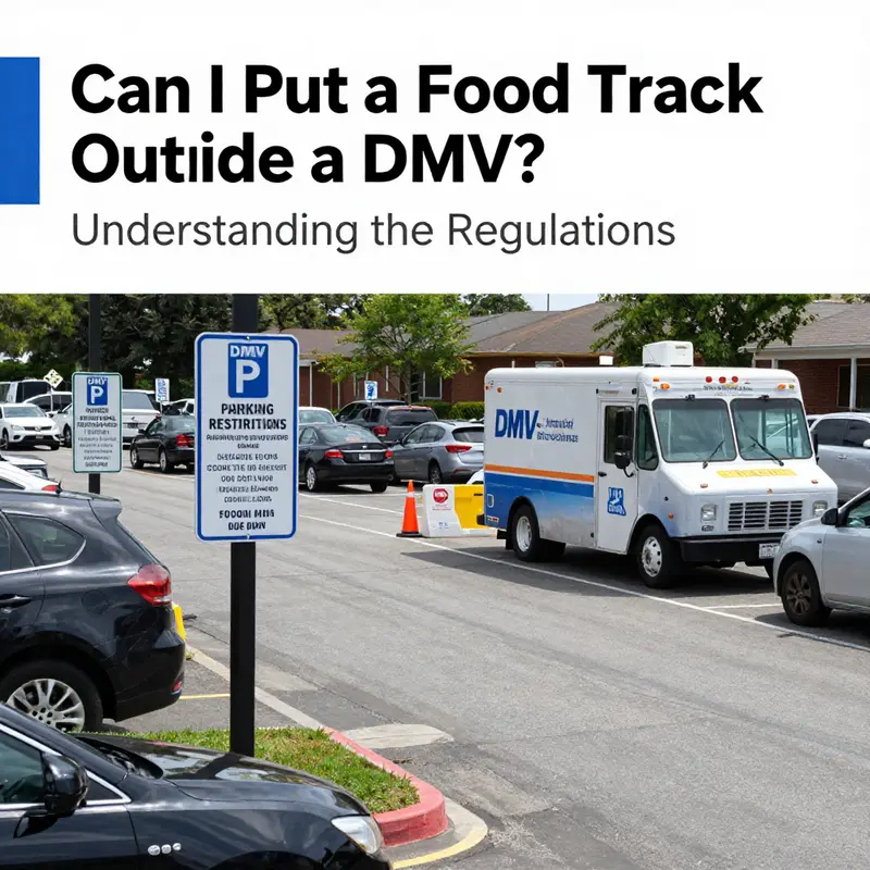 Food trucks must adhere to strict regulations, especially when near DMV offices.