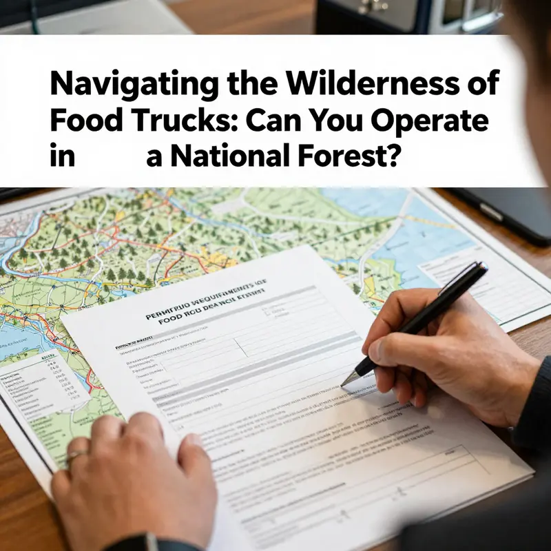 The tranquility of a national forest emphasizing the strict adherence to land use restrictions.