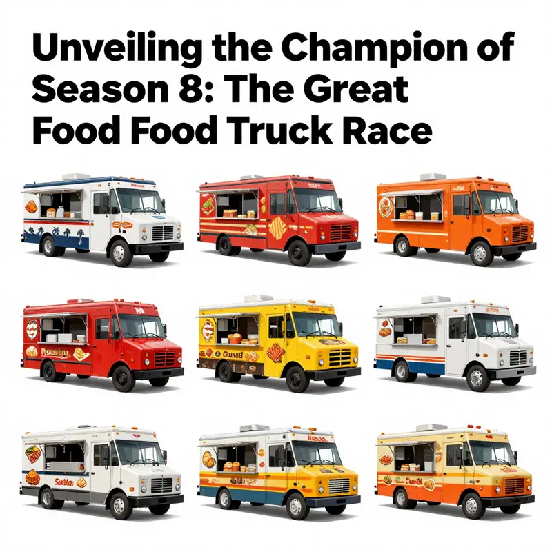 The triumphant food truck from Season 8, showcasing its celebrated menu and vibrant atmosphere.