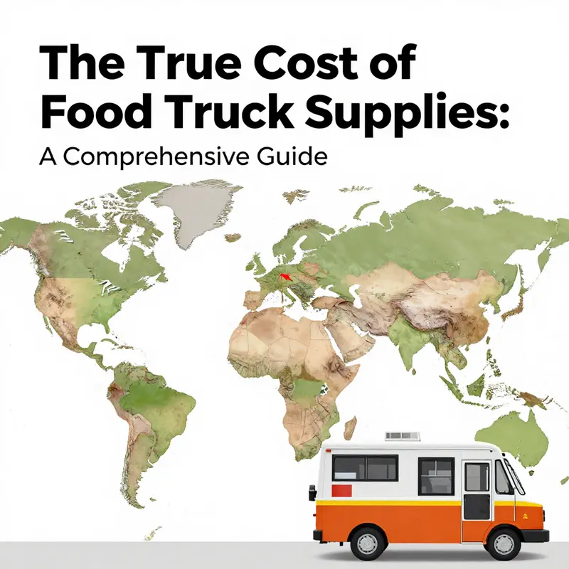 Detailed costs breakdown of a food truck supplies.