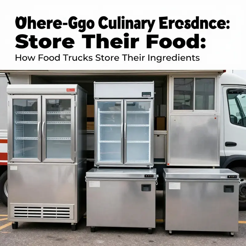 Interior view of a food truck highlighting advanced temperature-controlled storage solutions.