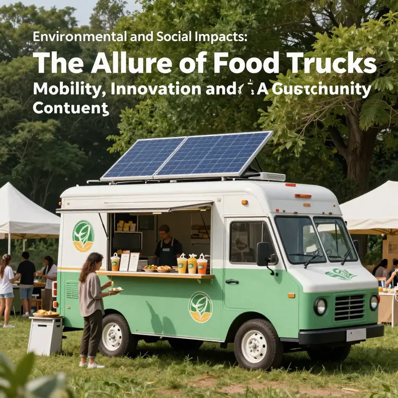 Food trucks parked at a lively street market, showcasing their adaptability and diverse offerings.