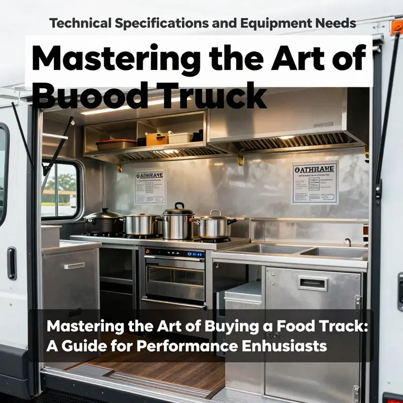 A creative food truck design reflecting the fusion of automotive passion and culinary excellence.