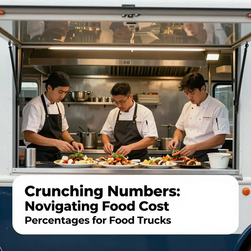 Exploring the significance of food cost percentage in a bustling food truck kitchen.