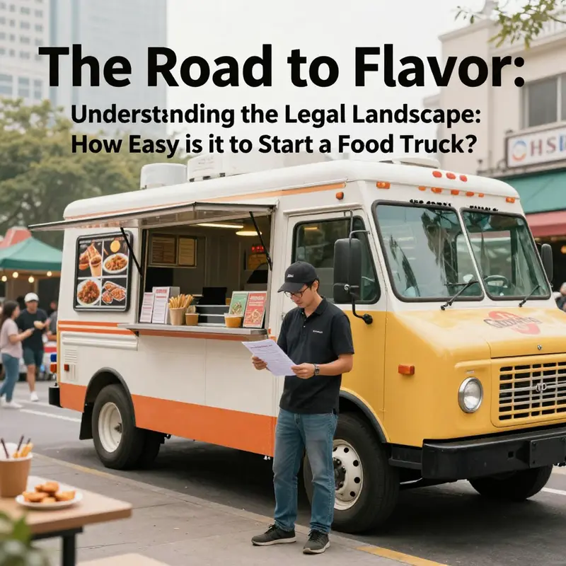 An aspiring food truck owner navigates the legal requirements while planning their mobile culinary venture.