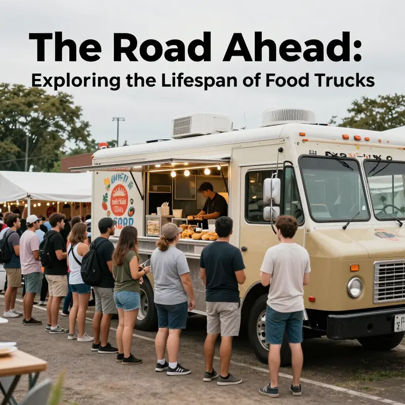 A well-maintained food truck highlighting durable construction materials.