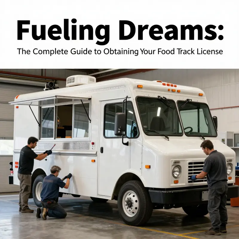 A food truck operates successfully on a bustling city street, symbolizing the requirements for obtaining a business license.
