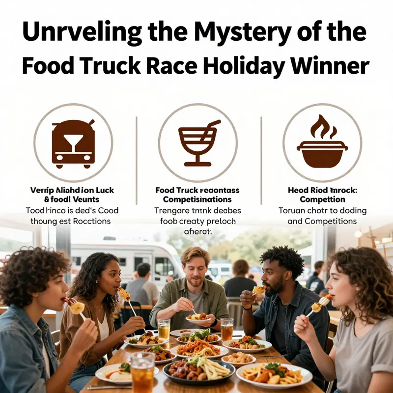 Fans eagerly discuss the mysterious Food Truck Race Holiday and the information surrounding its winner.
