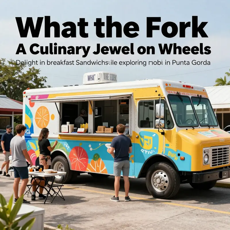 What the Fork Food Truck serving the community in Punta Gorda, highlighting its popular offerings.