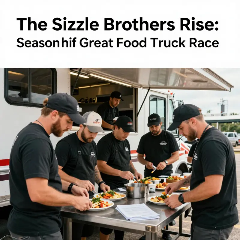 The Sizzle Brothers serve up their signature dishes during the competition.