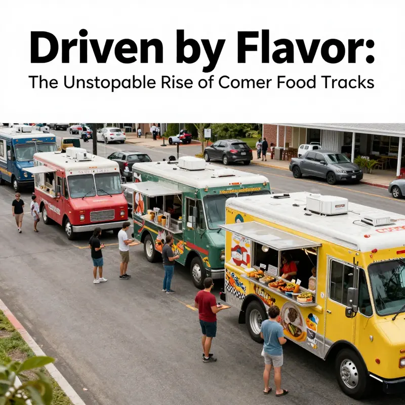 Diverse comer food trucks create business opportunities and challenges in a dynamic urban landscape.