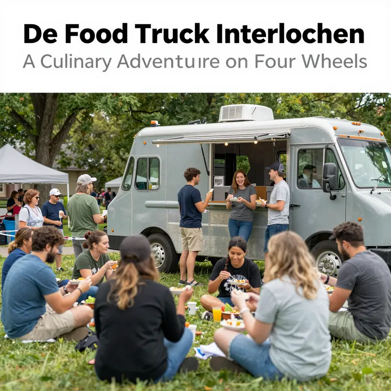 The vibrant exterior of De Food Truck Interlochen, a beacon of Dutch culinary heritage in Michigan.