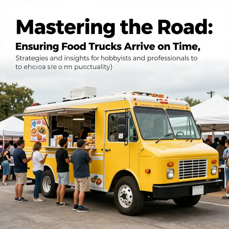 A colorful food truck with a line of customers, depicting joy and activity at a food festival.