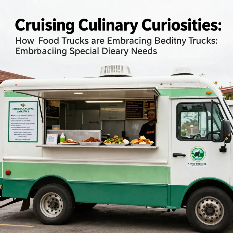 An overview of a food truck accommodating various dietary needs.