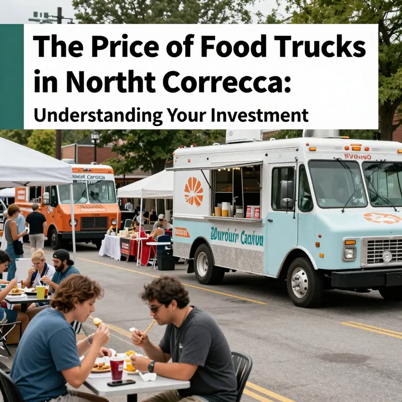 A variety of used food trucks available in North Carolina, each showcasing unique modifications and kitchen setups.