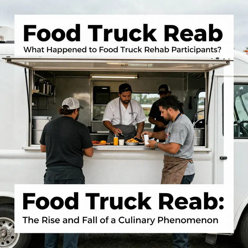 A visual summation of the transformations seen in Food Truck Rehab, capturing the essence of the show’s impact.