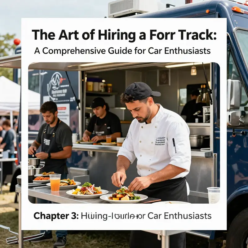 Enthusiasts collaborating on a unique food truck concept suitable for automotive events.